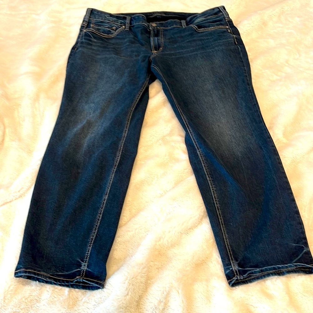 Women’s Silver Jeans Suki Straight Dark Wash Size 22 Length 31